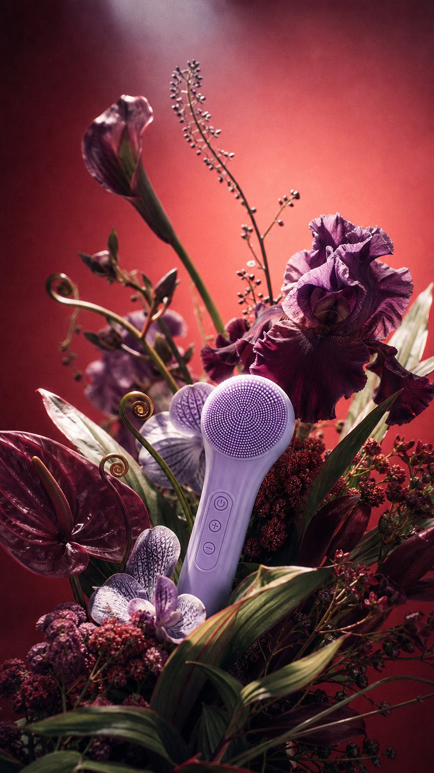 AI product shot of Exfoliation Cleansing facial device