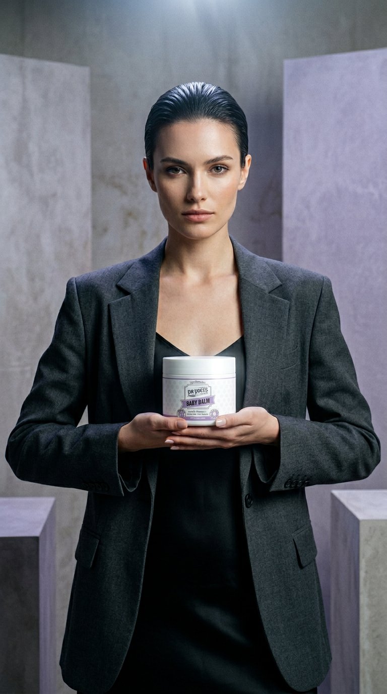 AI product shot of Baby Balm