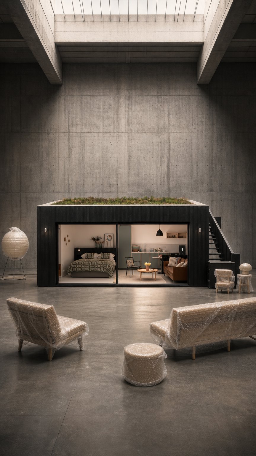 AI product shot of Subterranean Studio with Panoramic Views & Sauna