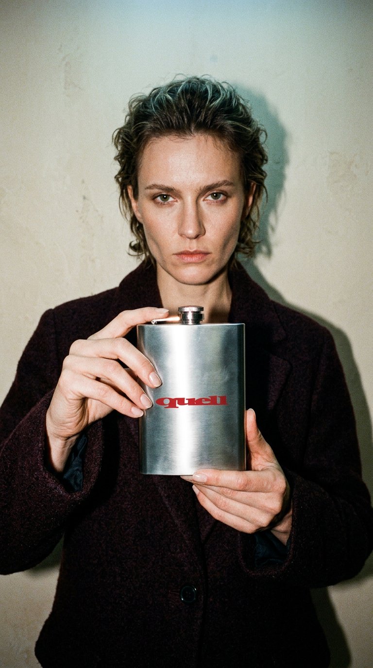 AI product shot of LOGO FLASK