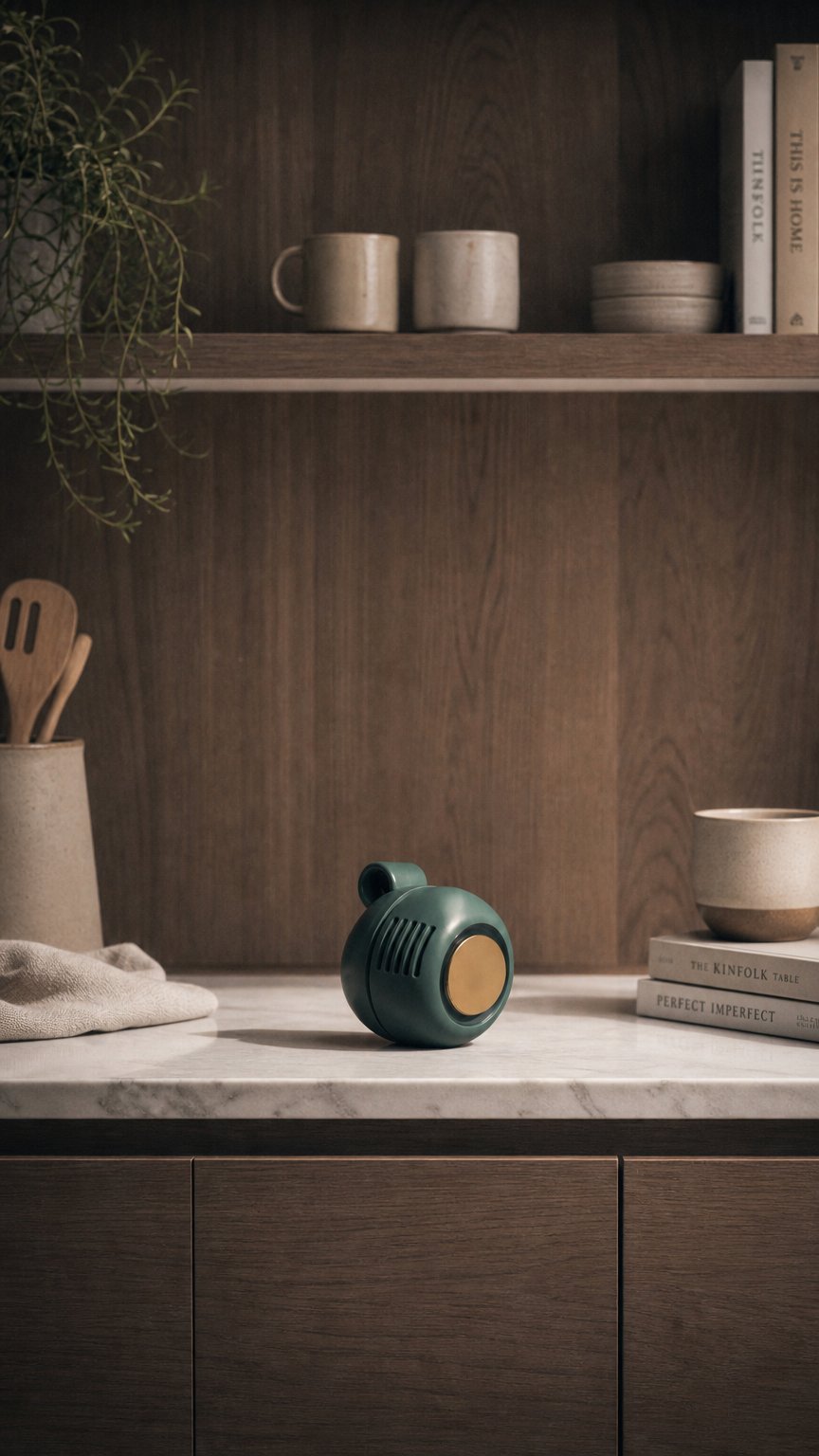AI product shot of BREEZO Portable Silent Mini Bladeless Fan