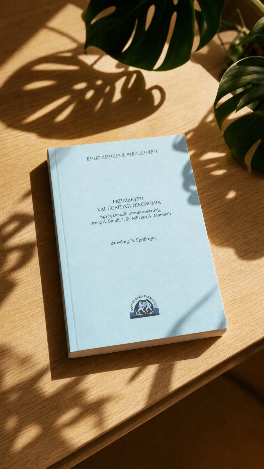 AI product shot of Διονύσης Γράβαρης: Εκπαίδευση και Πολιτική Οικονομία