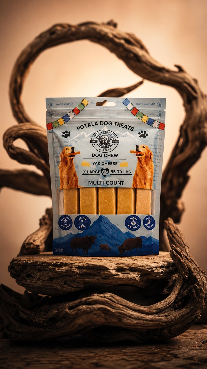 AI product shot of Potala Dog Chew - Potala-XLV3-3CT
