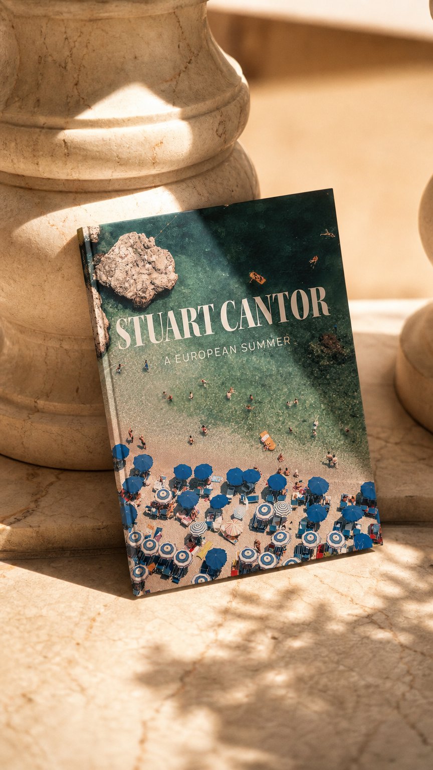 AI product shot of "A EUROPEAN SUMMER" BOOK