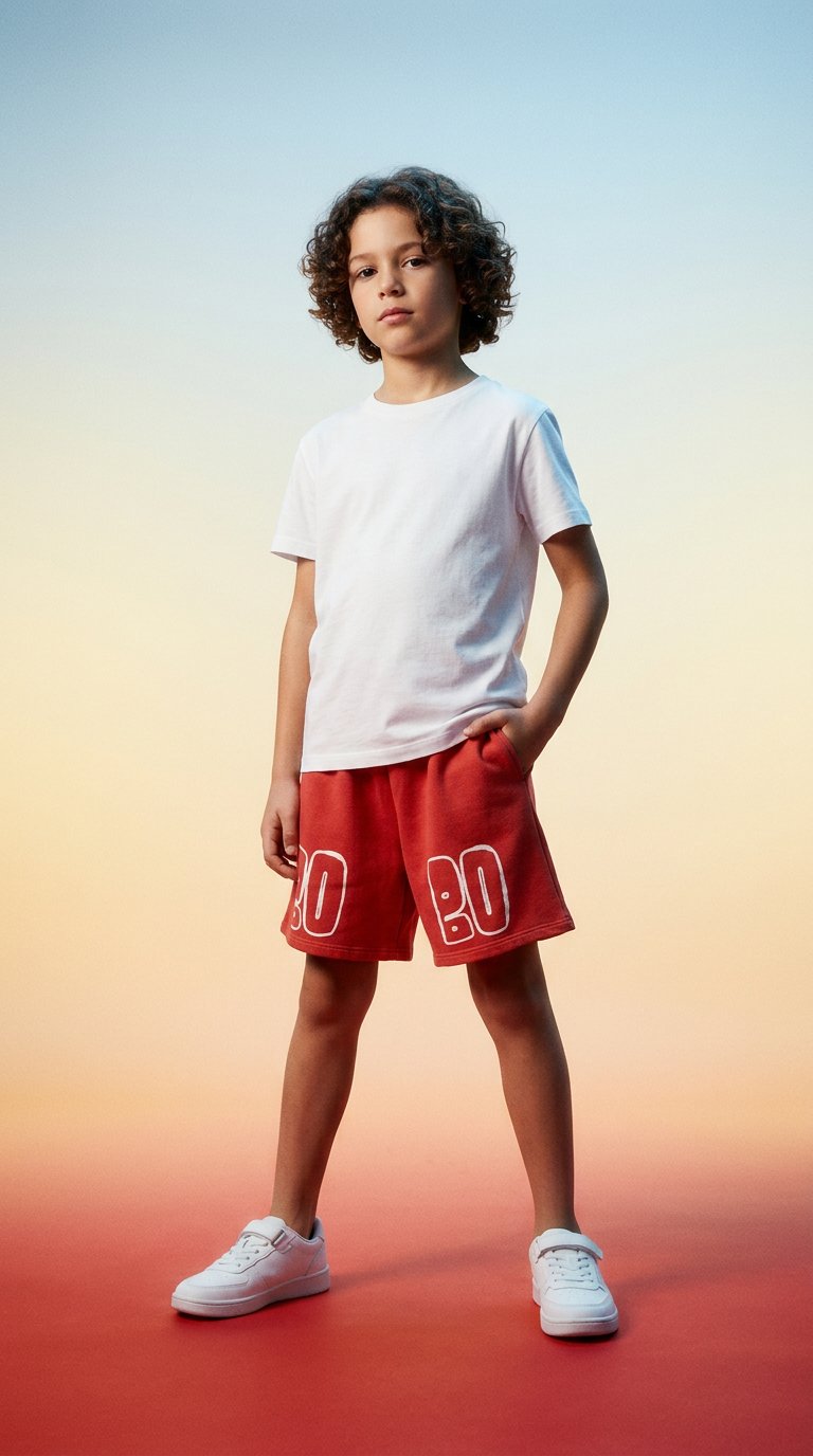 AI product shot of Bobo Choses Thin bermuda shorts
