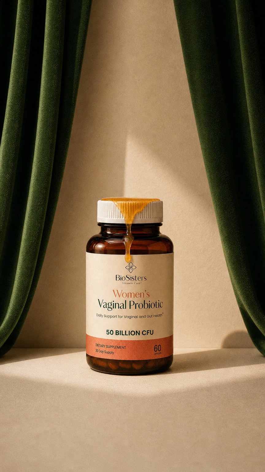 AI product shot of Daily support for vaginal health
