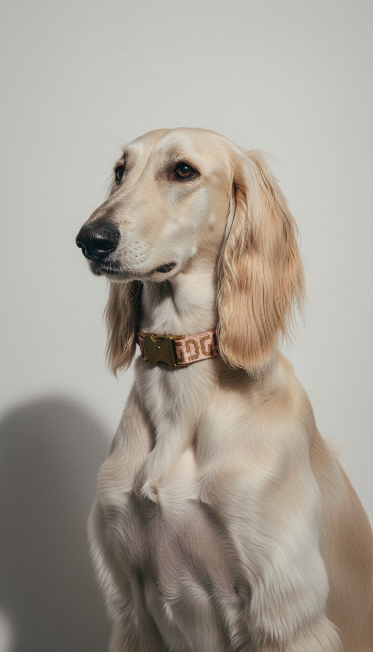 AI product shot of DG dog collar