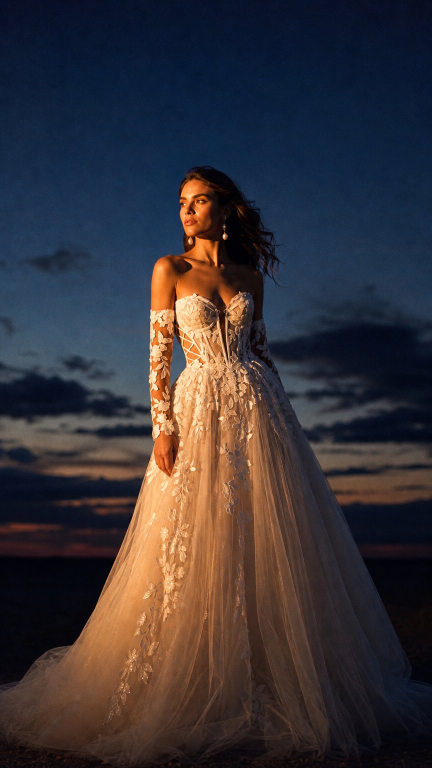 AI product shot of Wedding dress Nabila