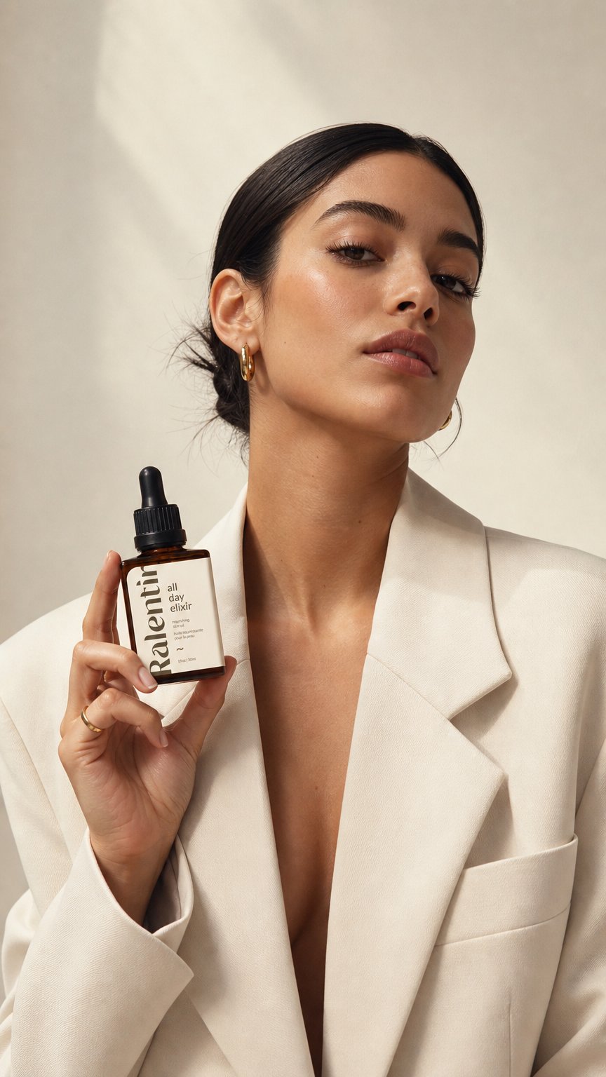 AI product shot of All day elixir skin oil (unscented)