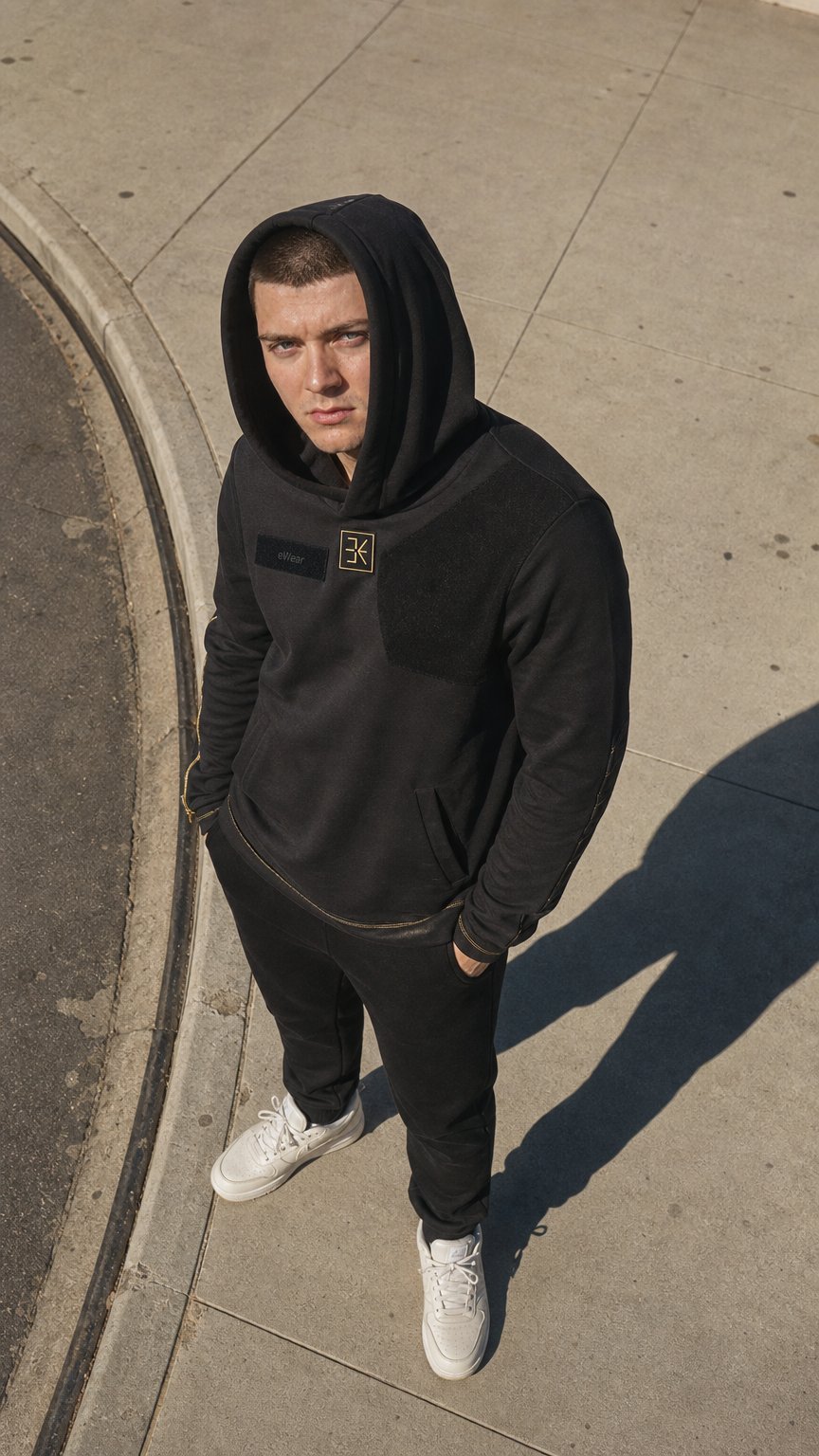 AI product shot of aim.one - hoodie