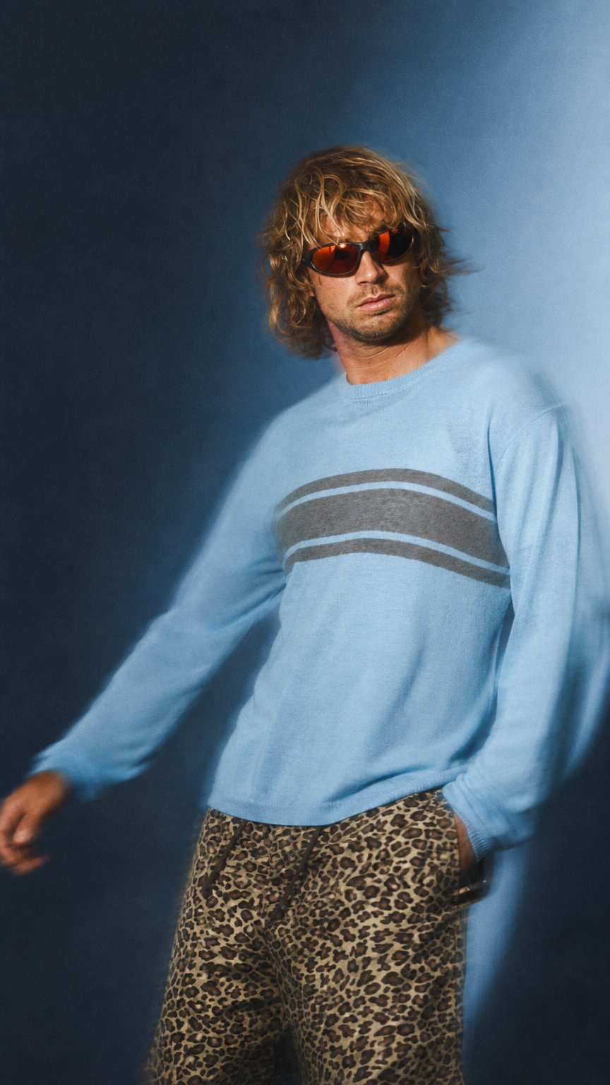 AI product shot of LIGHTWEIGHT STRIPED SWEATER