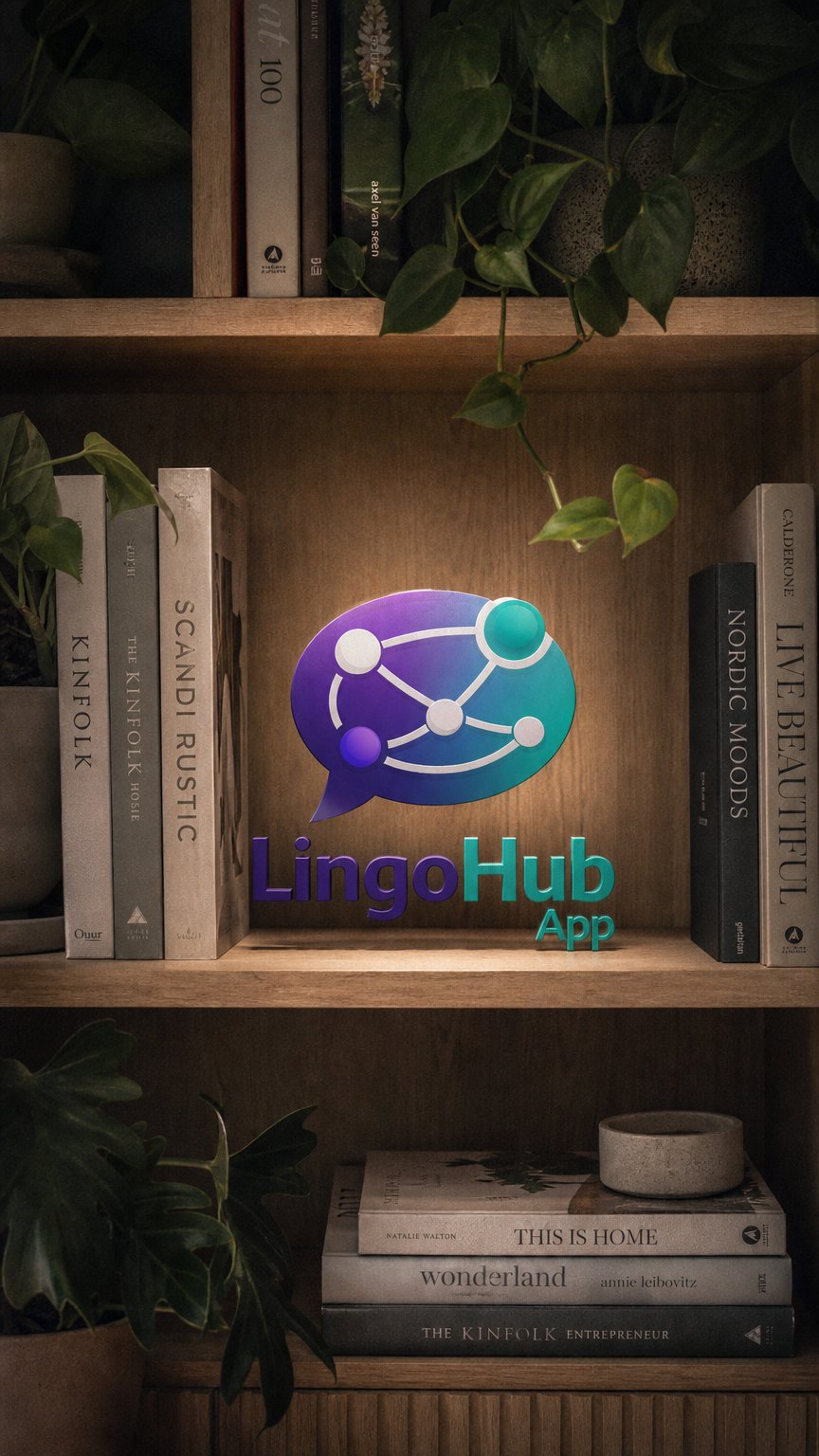 AI product shot of LingoHub Language Learning Platform