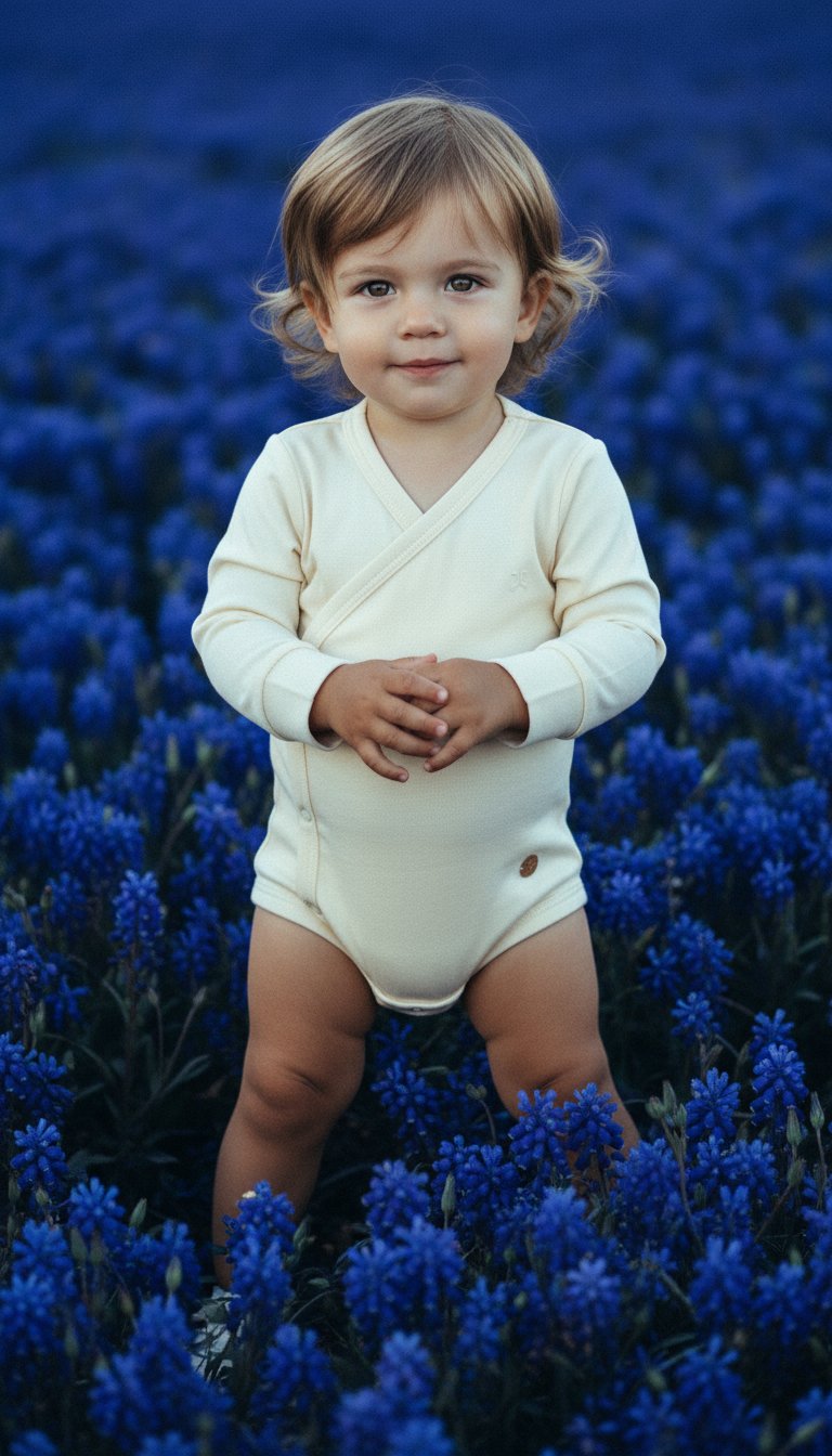 AI product shot of Wrap Romper Silk Blend