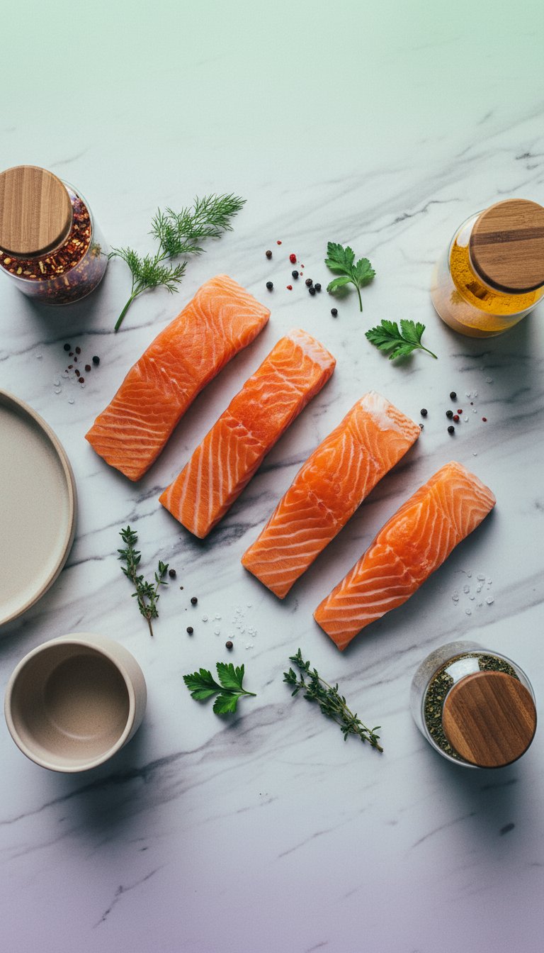AI product shot of Faroe Island Salmon