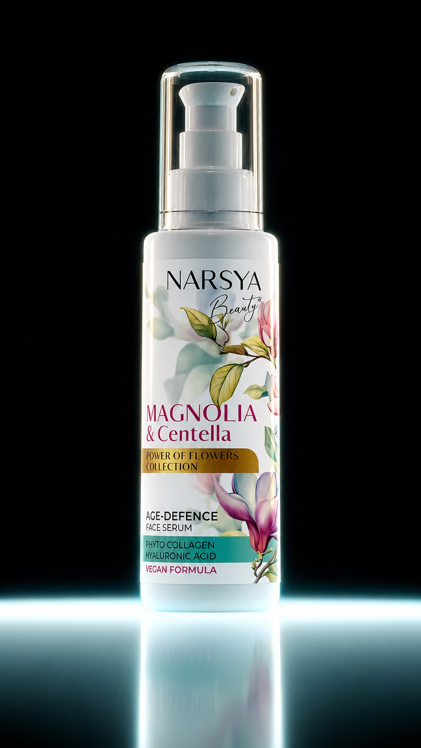 AI product shot of AGE-DEFENCE SERUM MAGNOLIA&CENTELLA