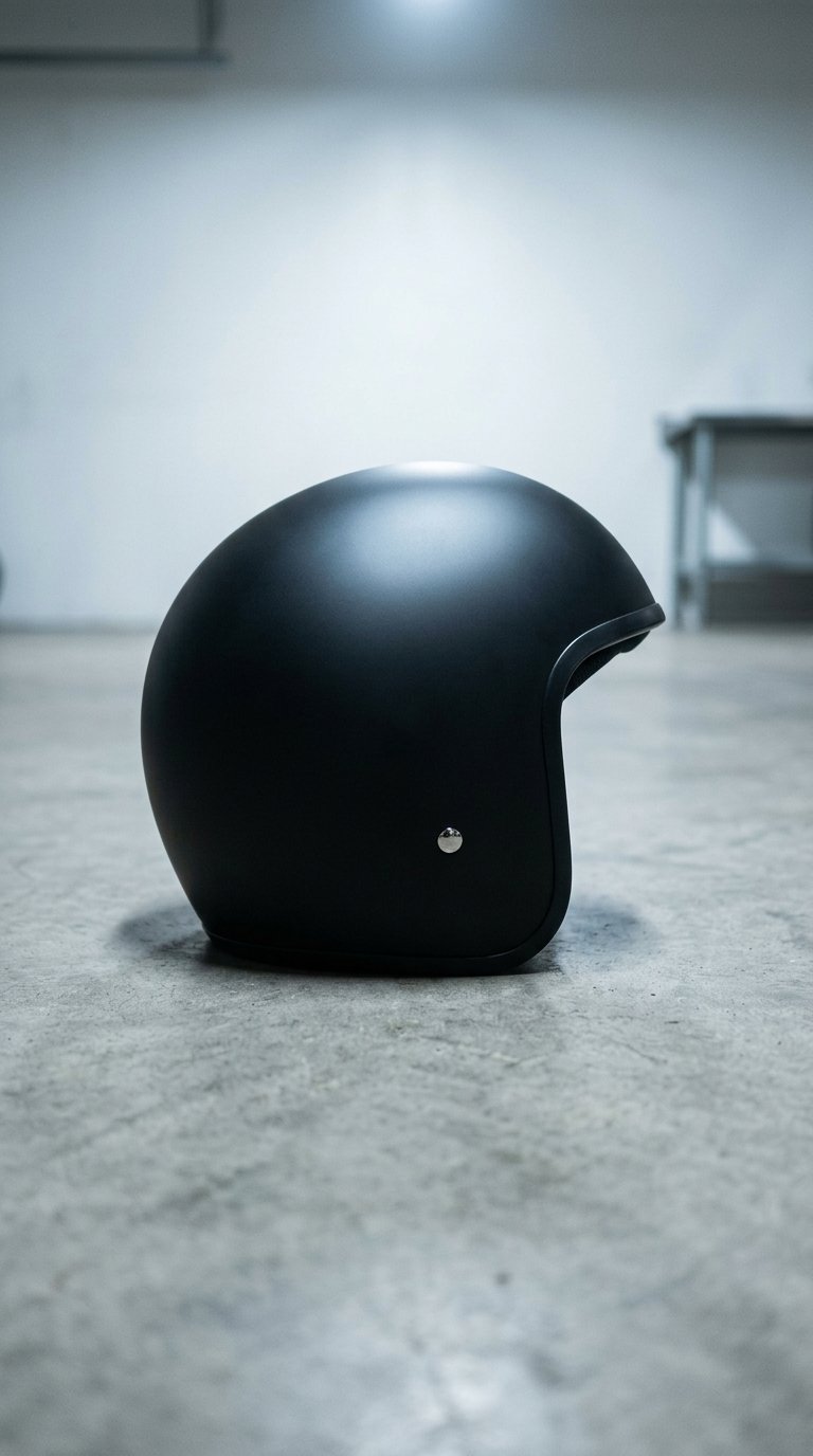 AI product shot of PRE-ORDER Lowest Legal Profile Motorcycle Helmet