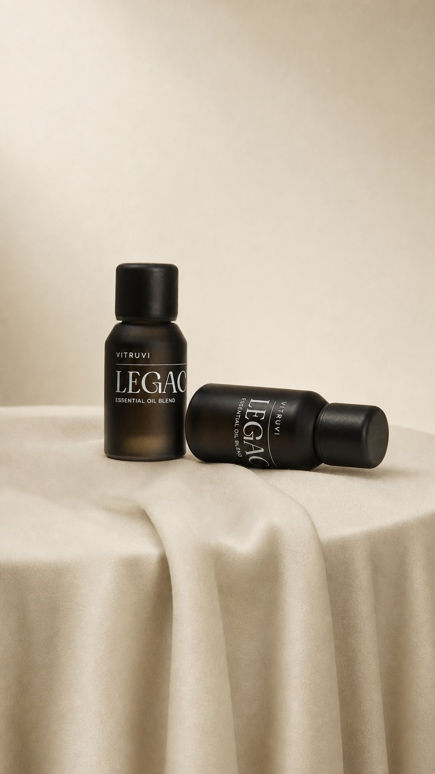 AI product shot of Legacy Essential Oil Blend