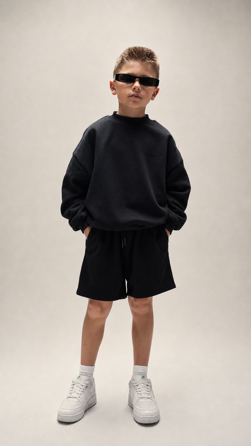 AI product shot of The Essential Crew - Black