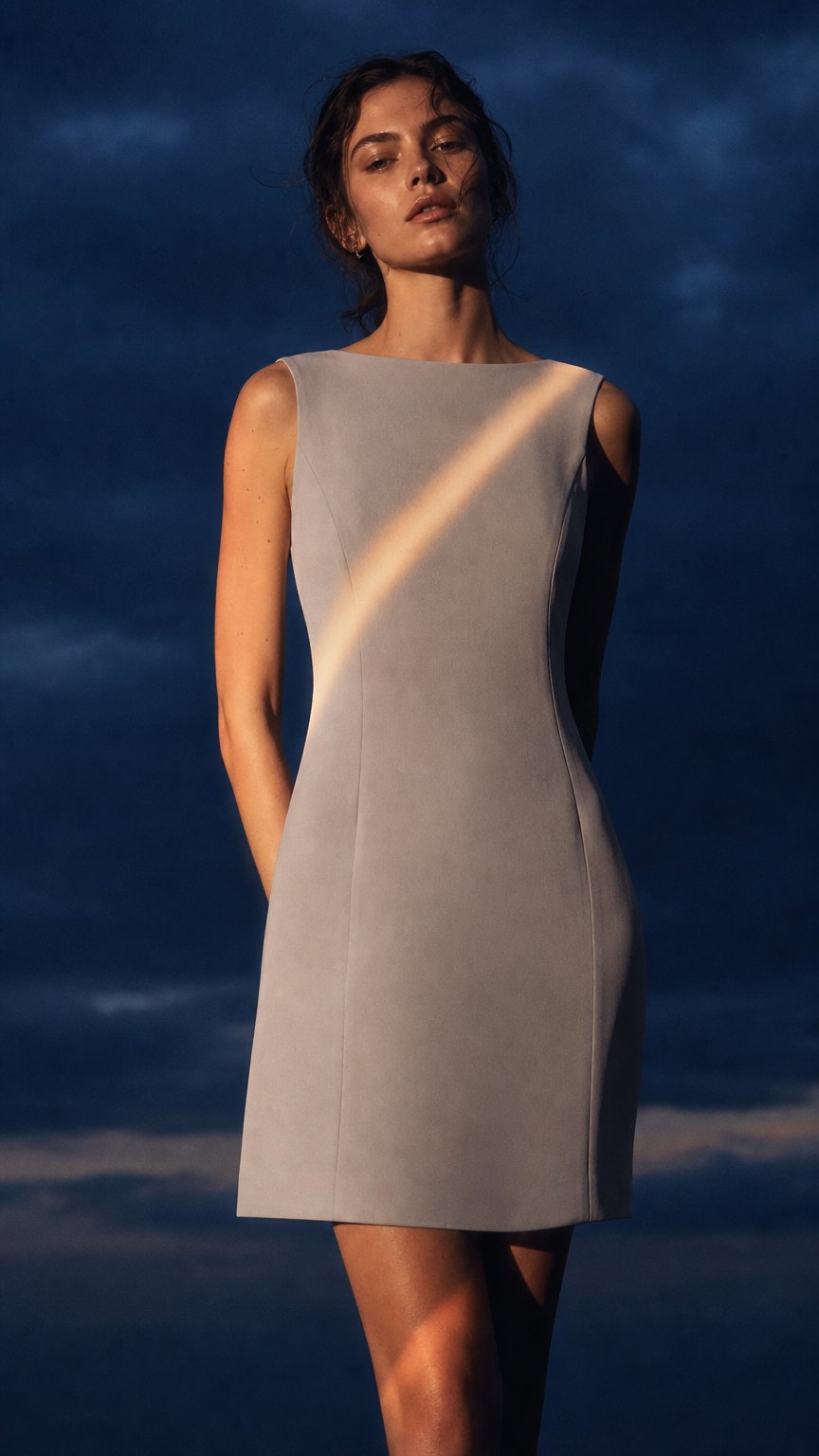 AI product shot of VESTIDO ROMERO RAYAS