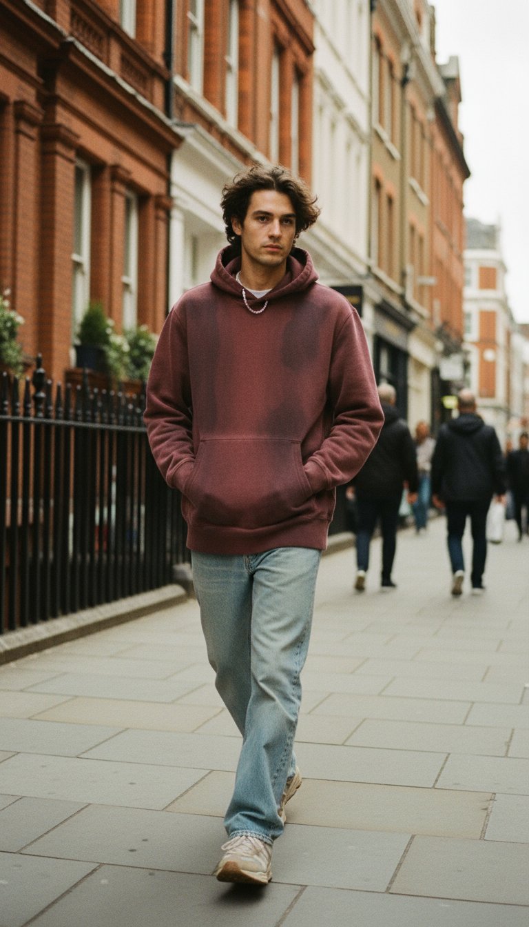 AI product shot of RED DIRT ANTHEM HOODIE