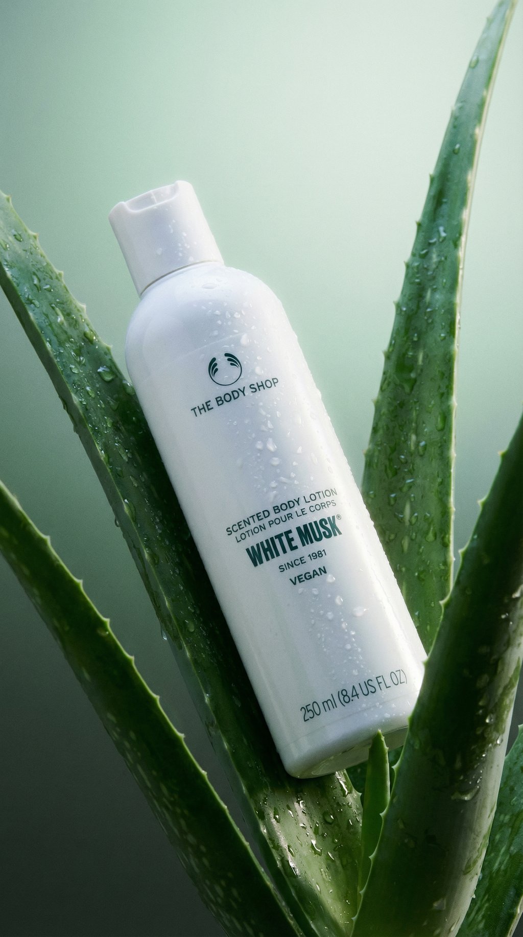 AI product shot of White Musk® Body Lotion