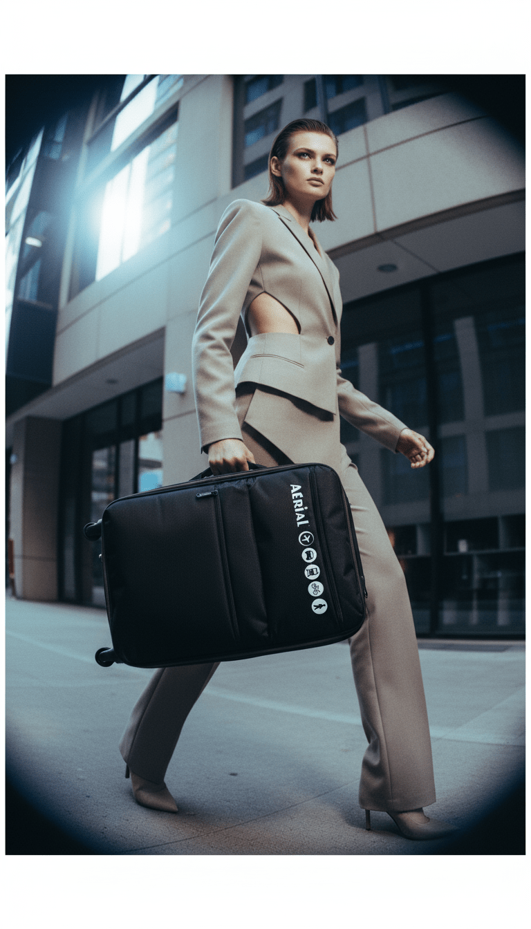 AI product shot of Valise cabine souple BASIC - Taille S - Aérial
