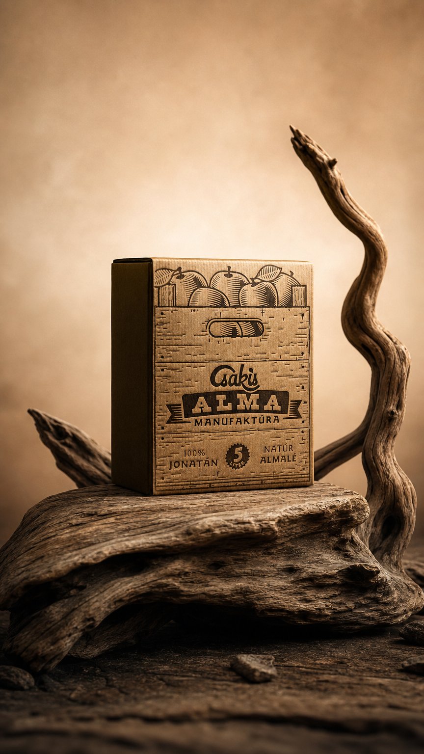 AI product shot of 100% Jonatán szűretlen almalé (5 L)
