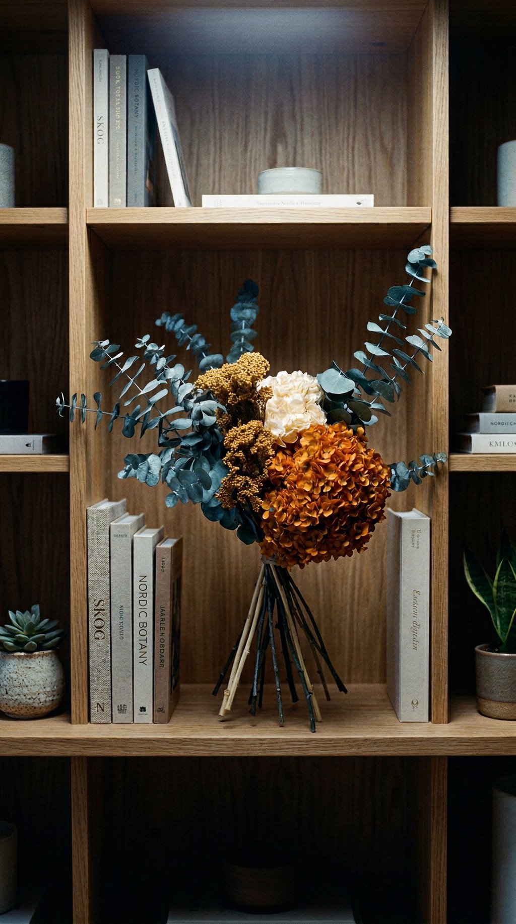 AI product shot of KASSIA PRESERVED FLOWER BOUQUET