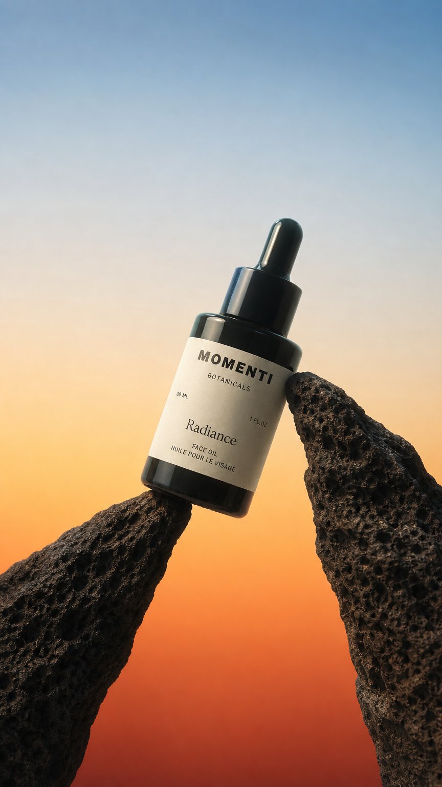AI product shot of Radiance Face Oil