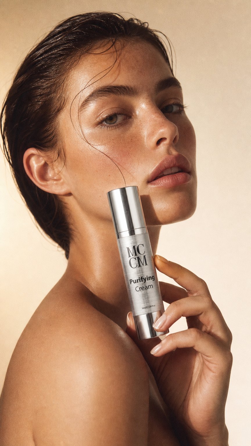AI product shot of MCCM Purifying cream 50 ml