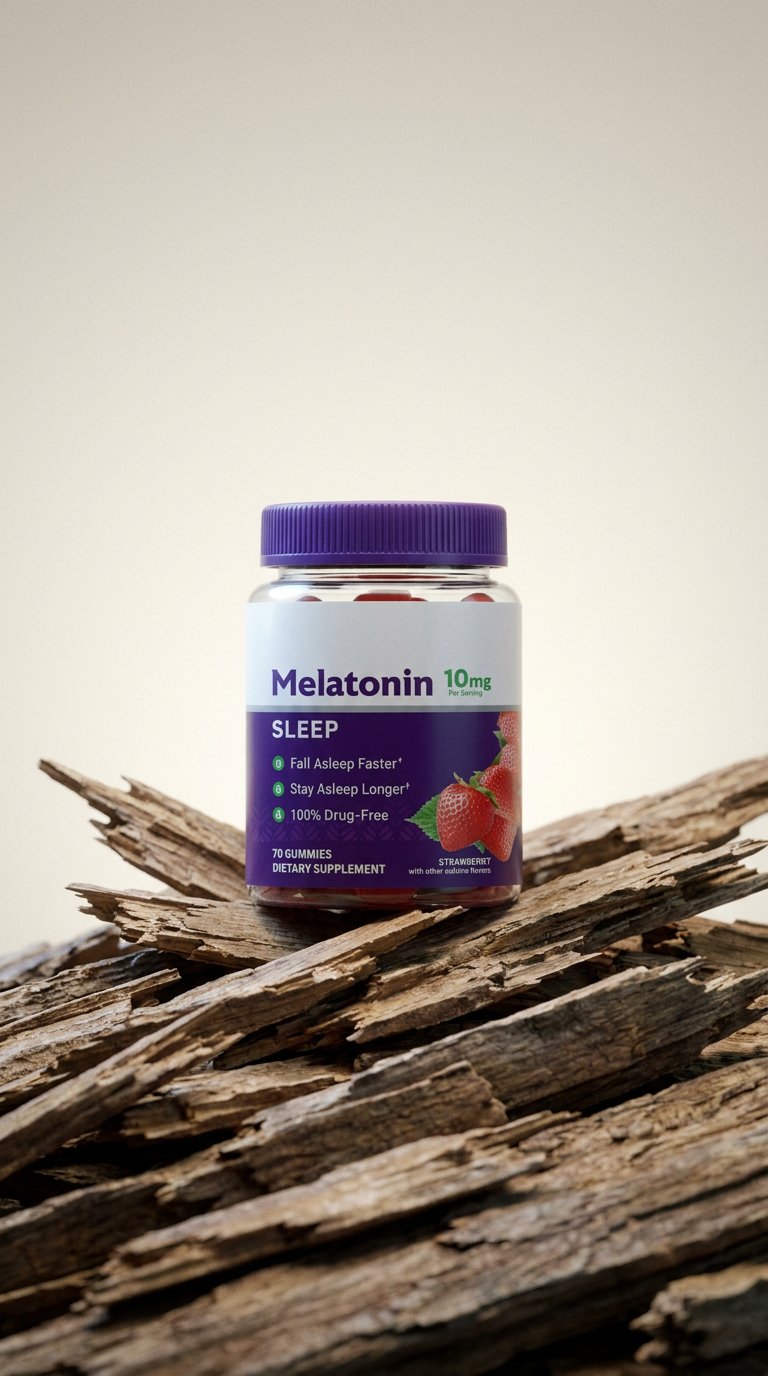 AI product shot of Melatonin 10mg Sleep Gummies