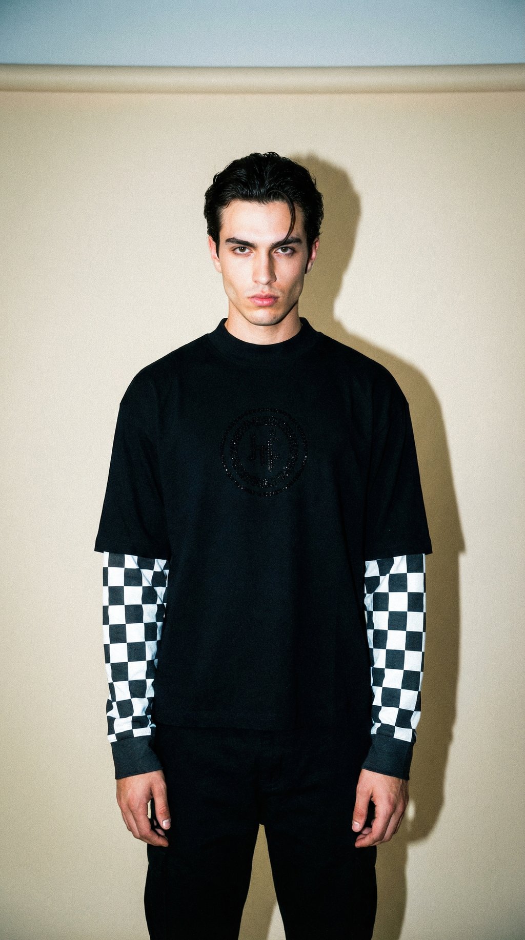 AI product shot of HF CHECKERED TEE