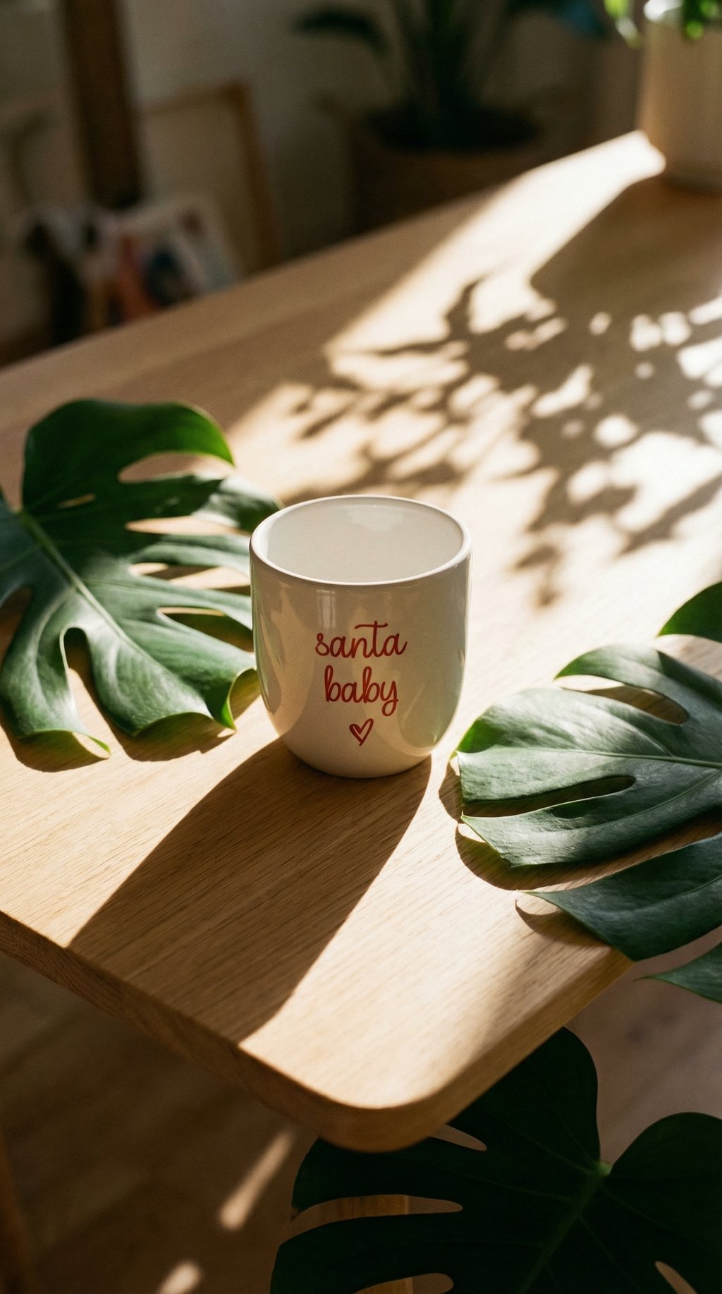 AI product shot of Pahar Ceramic Santa Baby