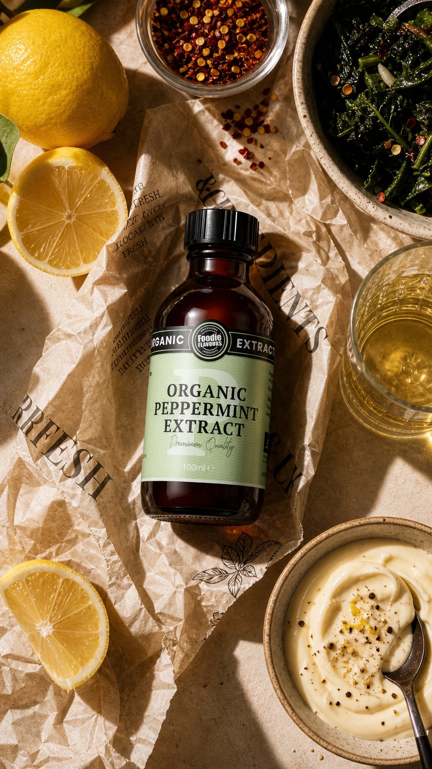 AI product shot of Organic Peppermint Extract
