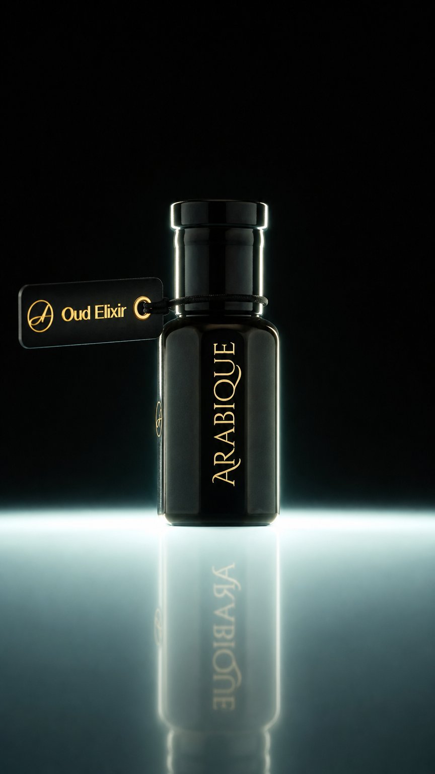 AI product shot of Oud Elixir