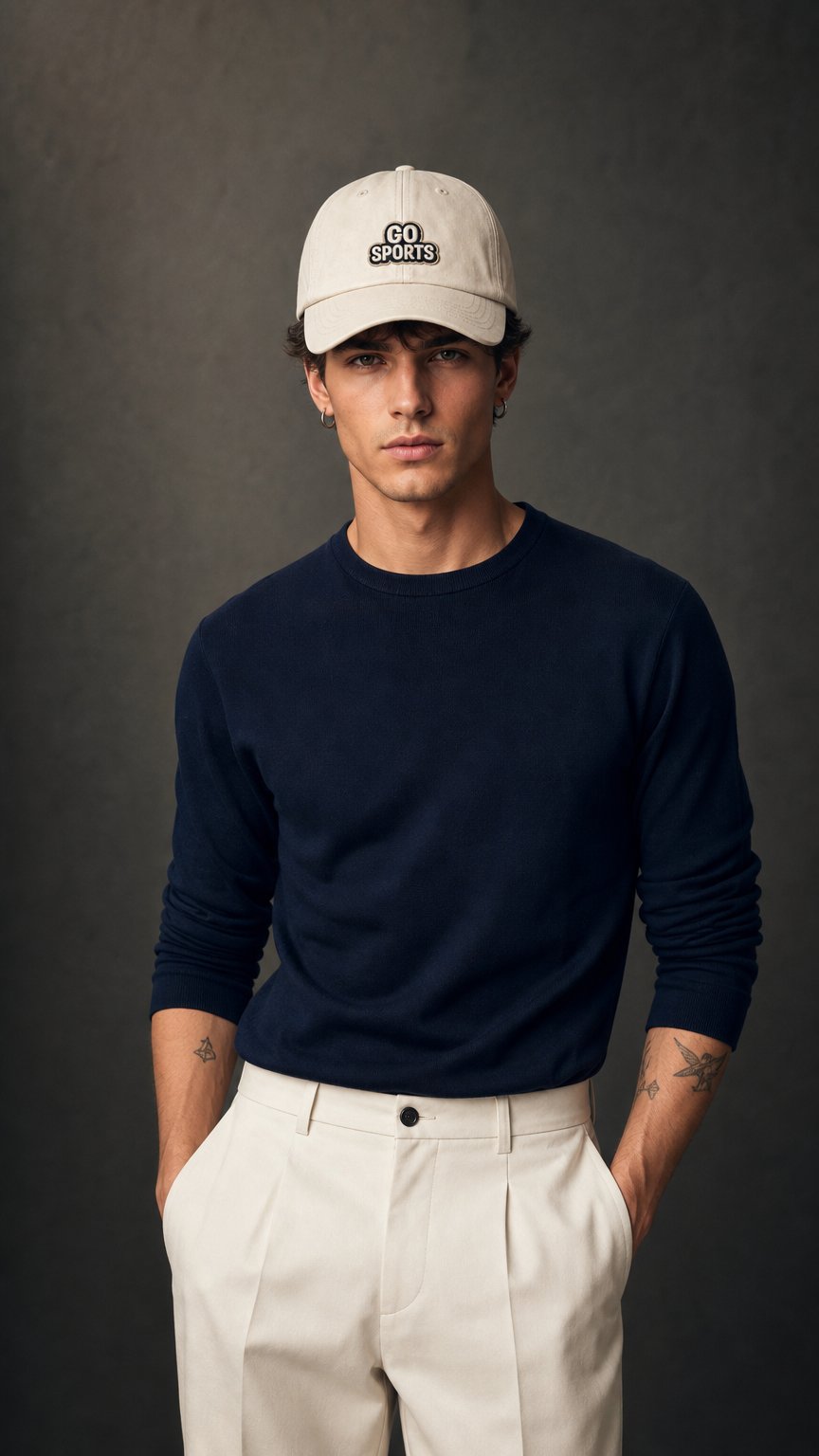 AI product shot of Go Sports! Hat