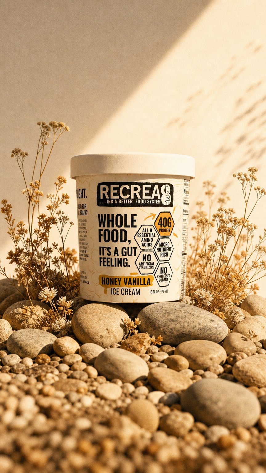 AI product shot of HONEY VANILLA