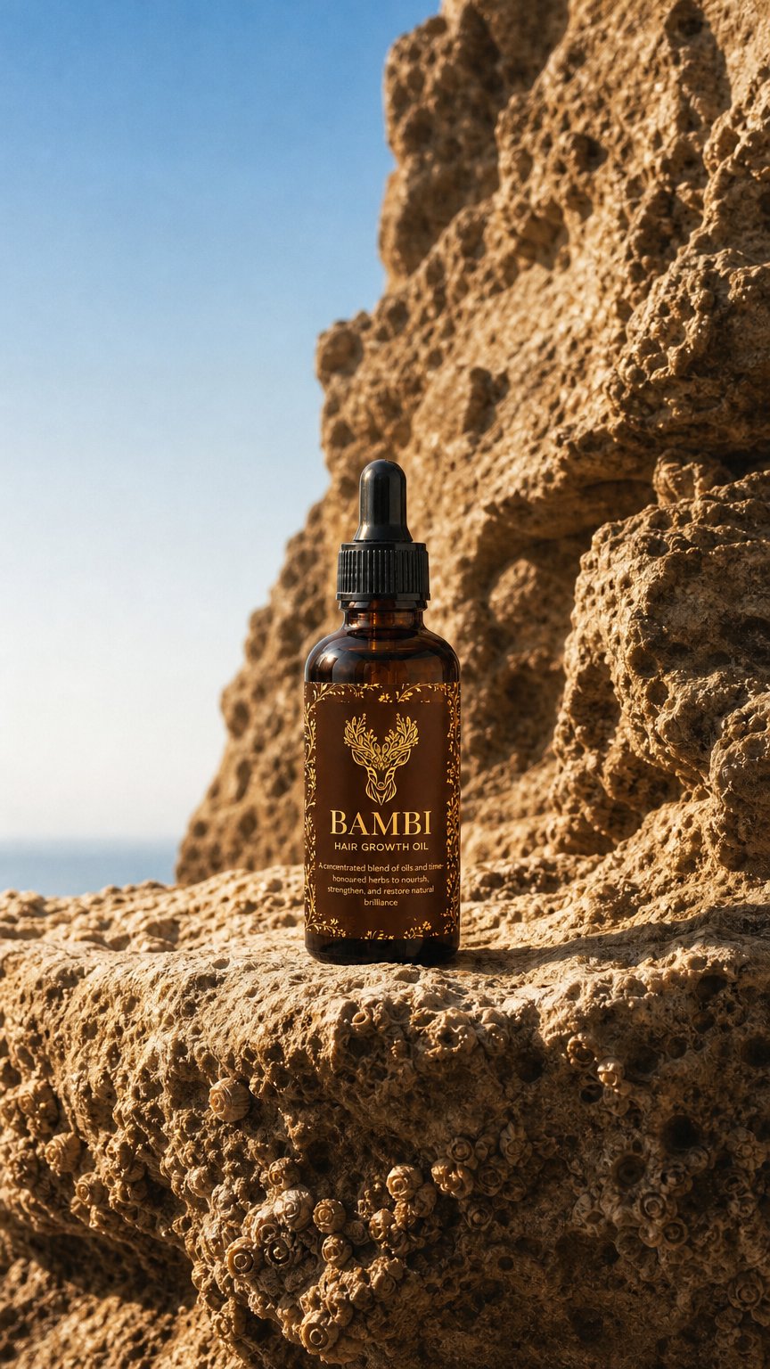 AI product shot of Bambi Hair Growth Oil