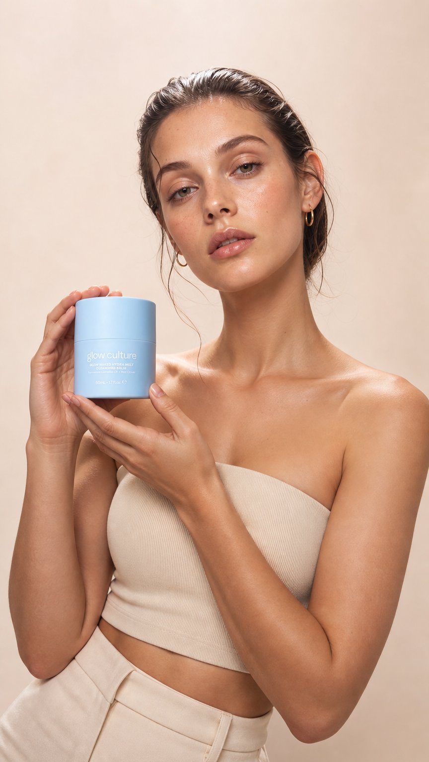 AI product shot of HYDRATE & GLOW
