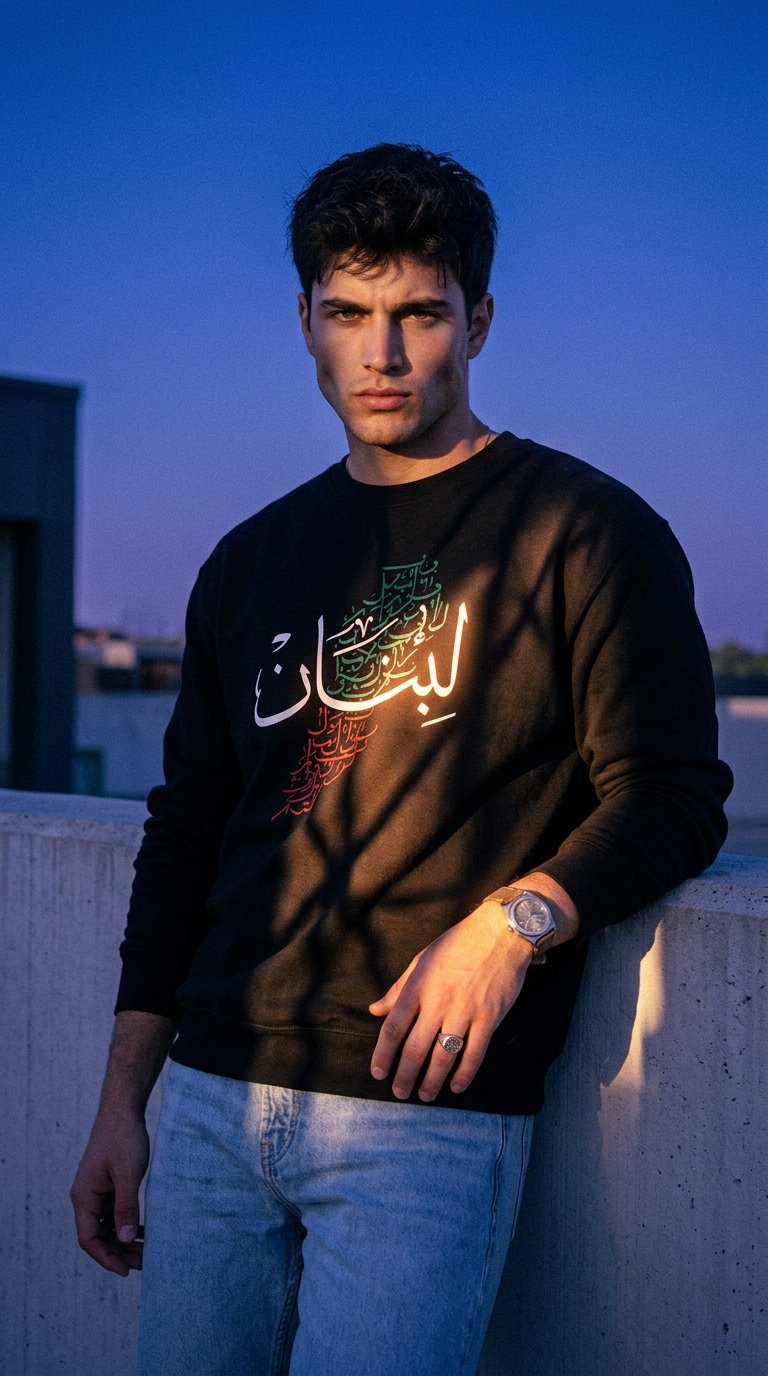 AI product shot of Custom Varsity Jacket