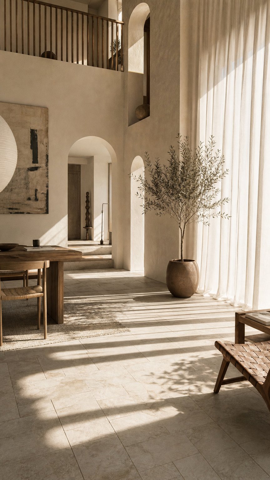 AI product shot of Travertine Crema