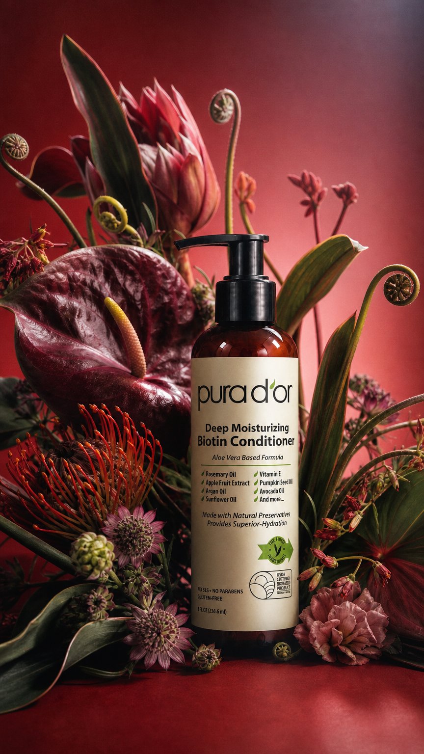 AI product shot of Deep Moisturizing Biotin Conditioner 8 oz