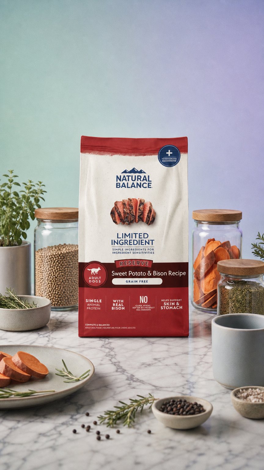 AI product shot of Reserve Grain Free Sweet Potato & Bison Recipe