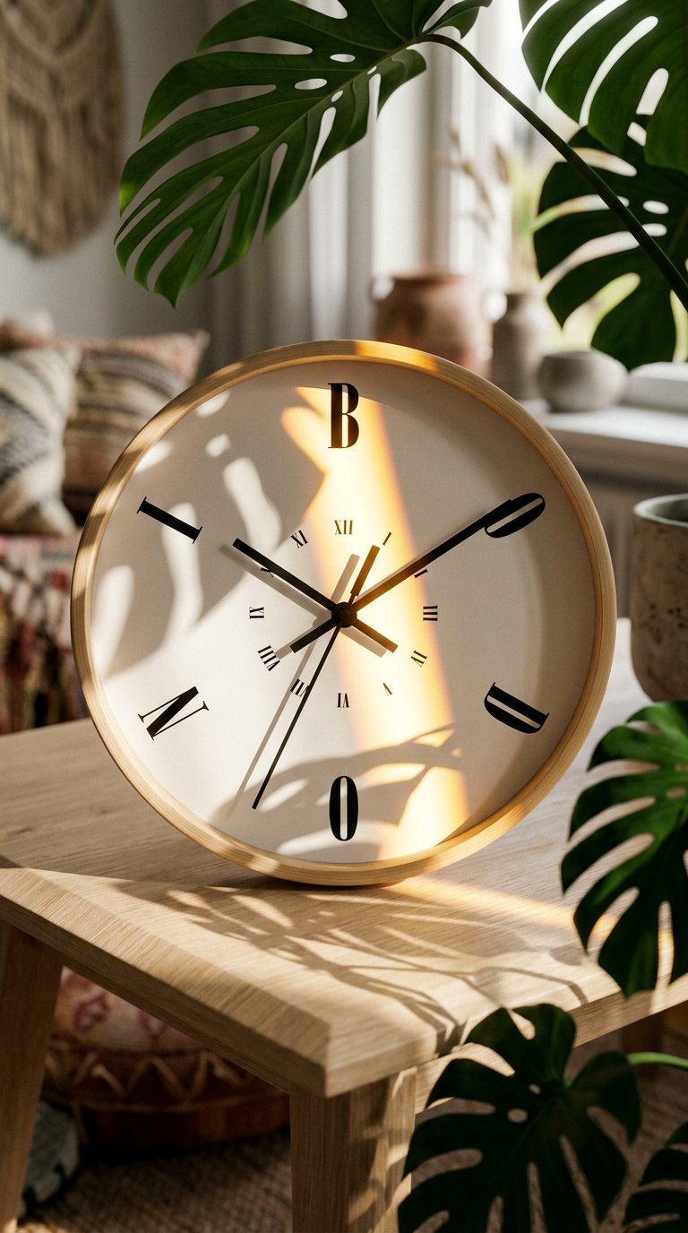 AI product shot of Bodoni 10" Wall Clock