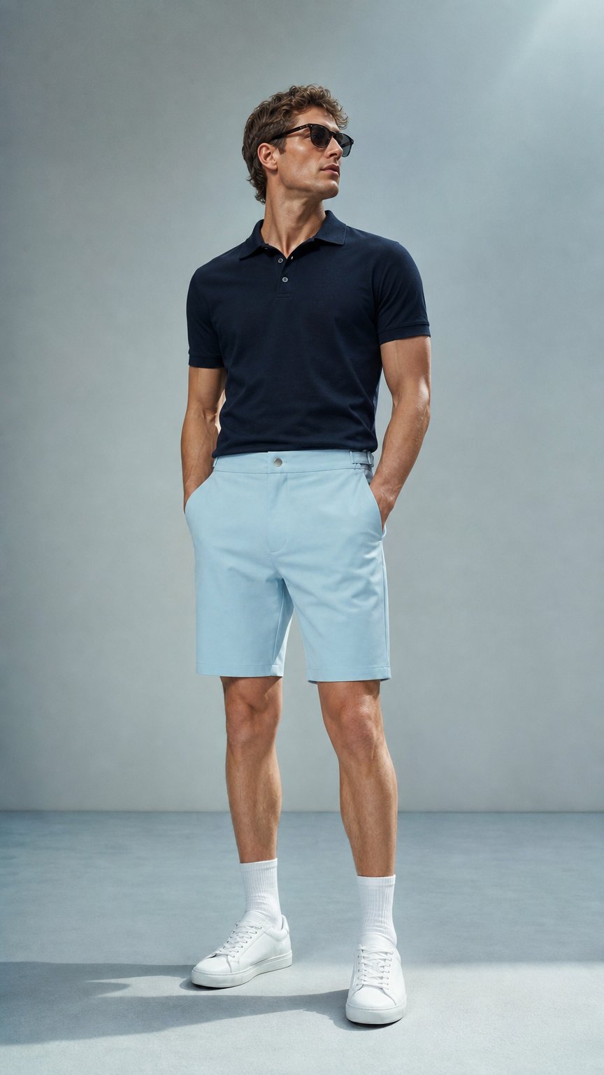 AI product shot of GL18 Tailored Short