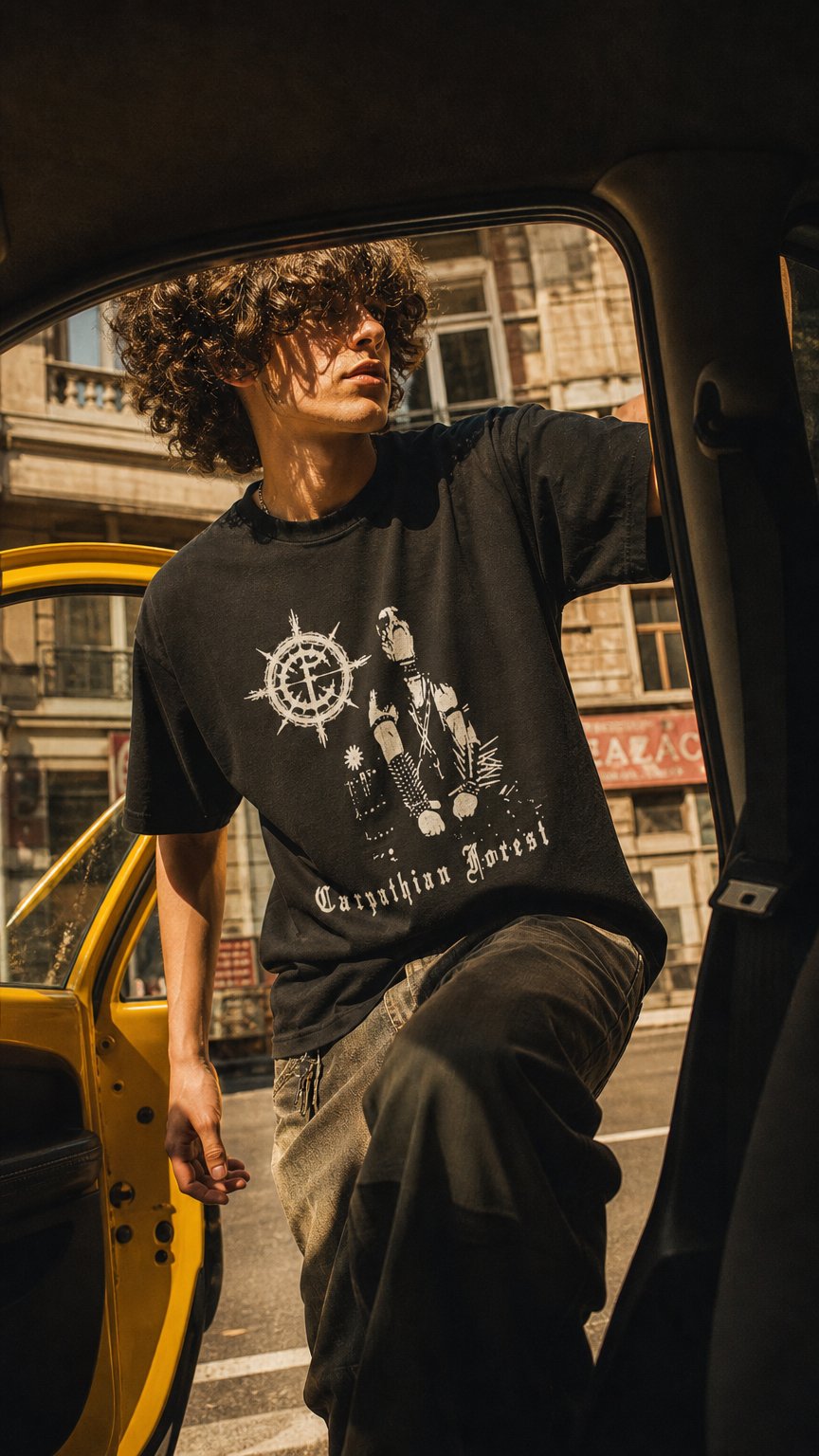 AI product shot of Carpathian Forest T-Shirt