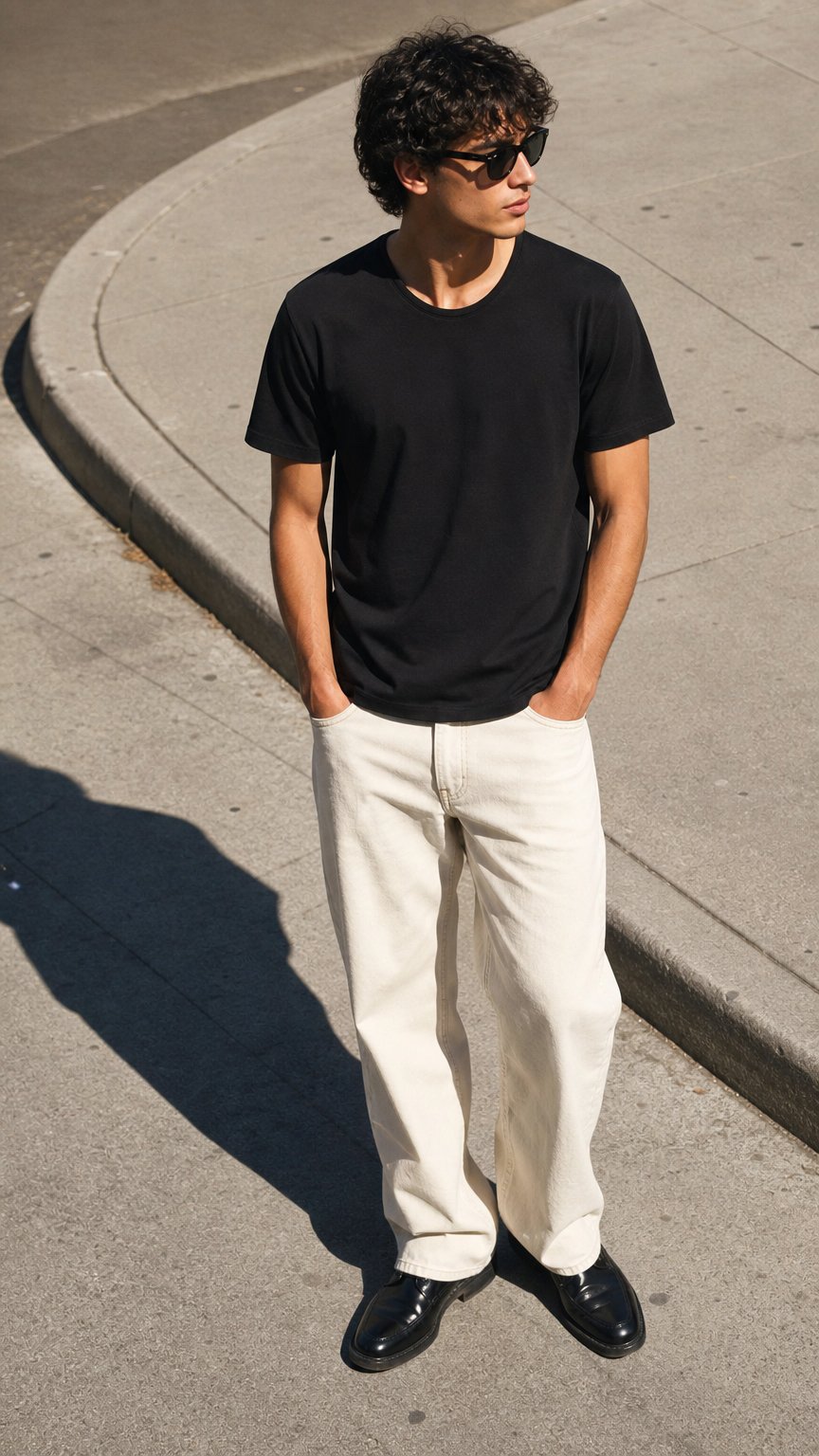 AI product shot of STRONG PACK TEE SHORT (BLACK)
