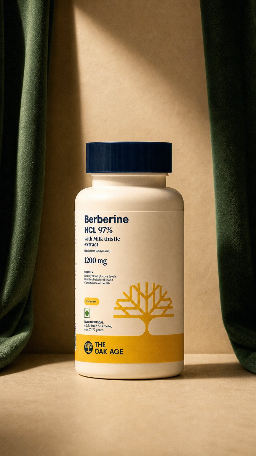 AI product shot of Blood Sugar Support | Himalayan Berberine with Milk Thistle