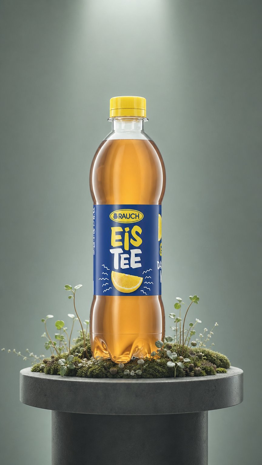 AI product shot of Rauch Eistee