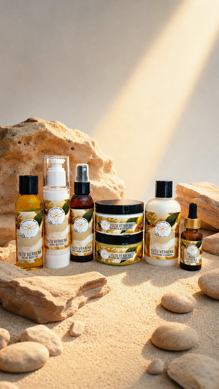 AI product shot of Yuzu Verbena Collection - All Products